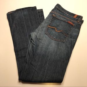 7 for all Mankind Dark Wash Bootcut Jeans